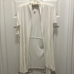 Summery White SS Women's cardigan